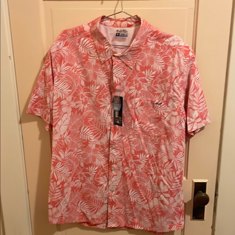Salt Life Pink Floral Shirt
